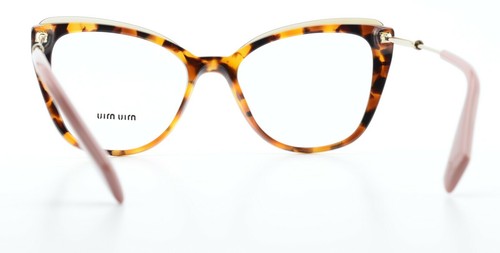 Miu Glasses Frame Model Dreamcast 02Q VX8 51-17 140 Tortoise Shell Gold Cat-Eye - Picture 7 of 11