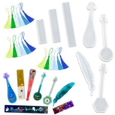 DIY Epoxy Resin Silicone Mold Bookmark Mould Casting Jewelry Making Craft
