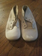 Vintage Ideal white Leather Baby Shoes