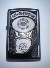 Harley Davidson 103 Cubic Inches Engine Zippo Lighter Made in USA EUC