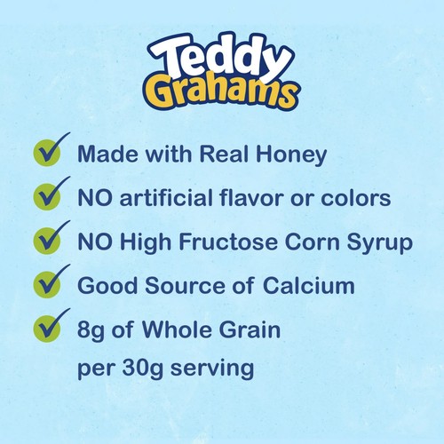 Nabisco Teddy Grahams Honey Graham Snacks 10 oz - 第 2/5 張圖片