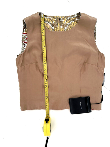 Dolce Gabbana Sequined and Jeweled Runway Byzantine Top size S. NWT - 第 11/13 張圖片