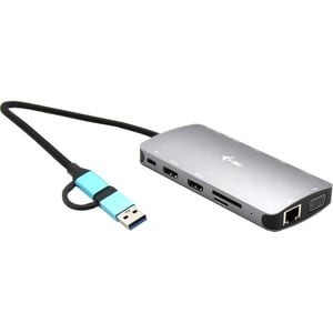 I-Tec Usb 3.0 Usb-C/Thunderbolt 3X Display Metal Nano Dock With Lan + - Image 2