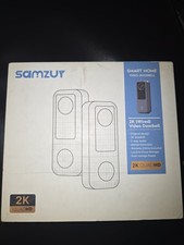 Wired Video Doorbell 2K smart camera Samzuy Motion Detection