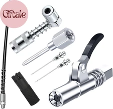Grease Gun Accessory Kit,Includes Grease Needle Dispenser, 2Pcs Grease Needle No