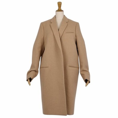 Celine Coat Phoebe Period Crombie Chester Buttonless Camel Hair 42