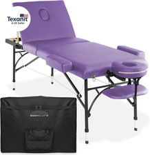 Professional Portable Lightweight Tri-Fold Massage Table with Aluminum Legs - In