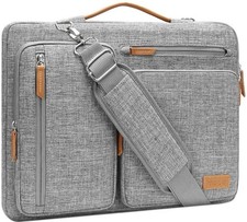 NWT - MOSISO 360 Protective Laptop Shoulder Bag 15.6 inch,15-16 inch, Gray