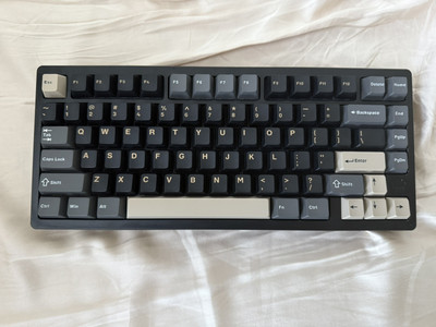 WOBKEY Rainy75 Mechanical Keyboard - Standard Black (RGB, PP Plate, HMX Violet)