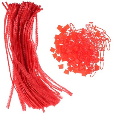  100 Pcs Webnetztasche Mesh Aufbewahrungstasche Mesh-Aufbewahrungstasche