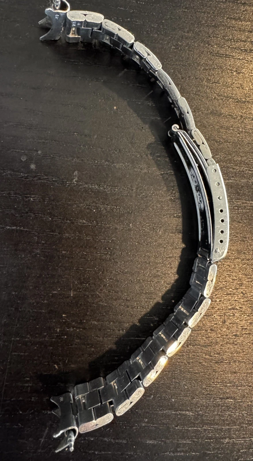 Rolex — Rolex genuine 1970's 19 mm folded 7835/357 steel bracelet Swiss