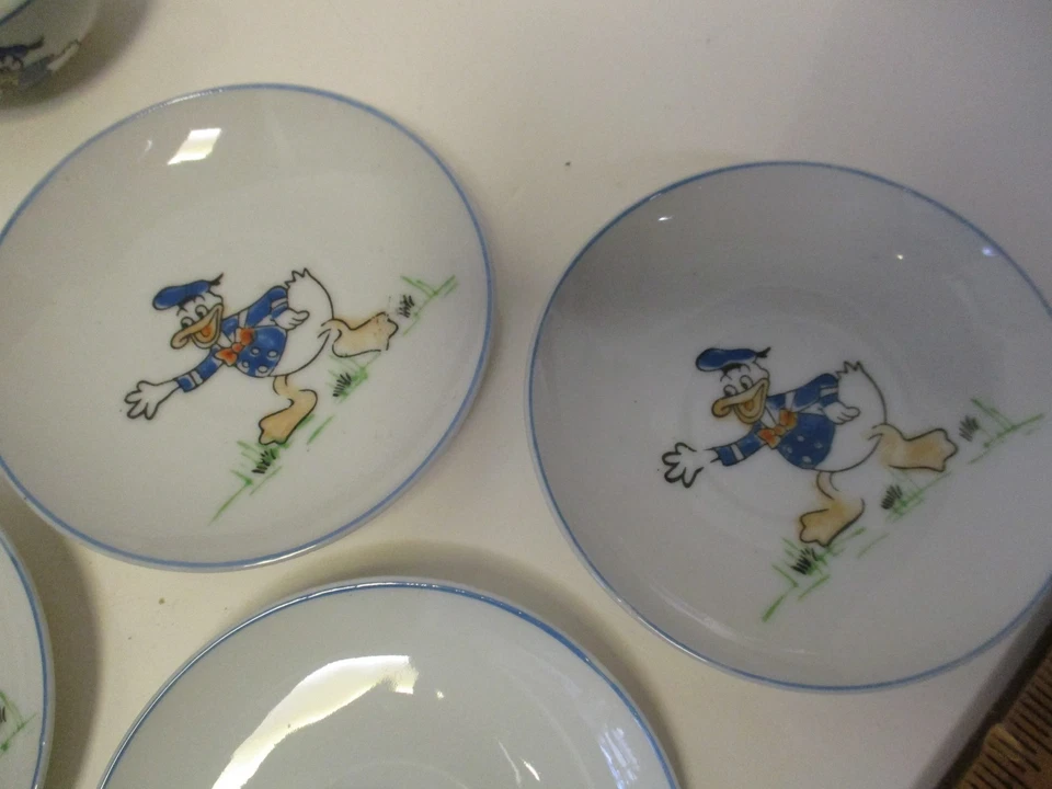 Antique Walt Disney Productions DONALD DUCK Tea Set - 14 Pieces -Occupied Japan - Image 3 of 4