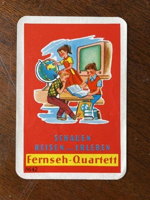 GERMAN* Fernseh-Quartett Card Game Schauen Reisen und Erleben~! MINT IN BOX