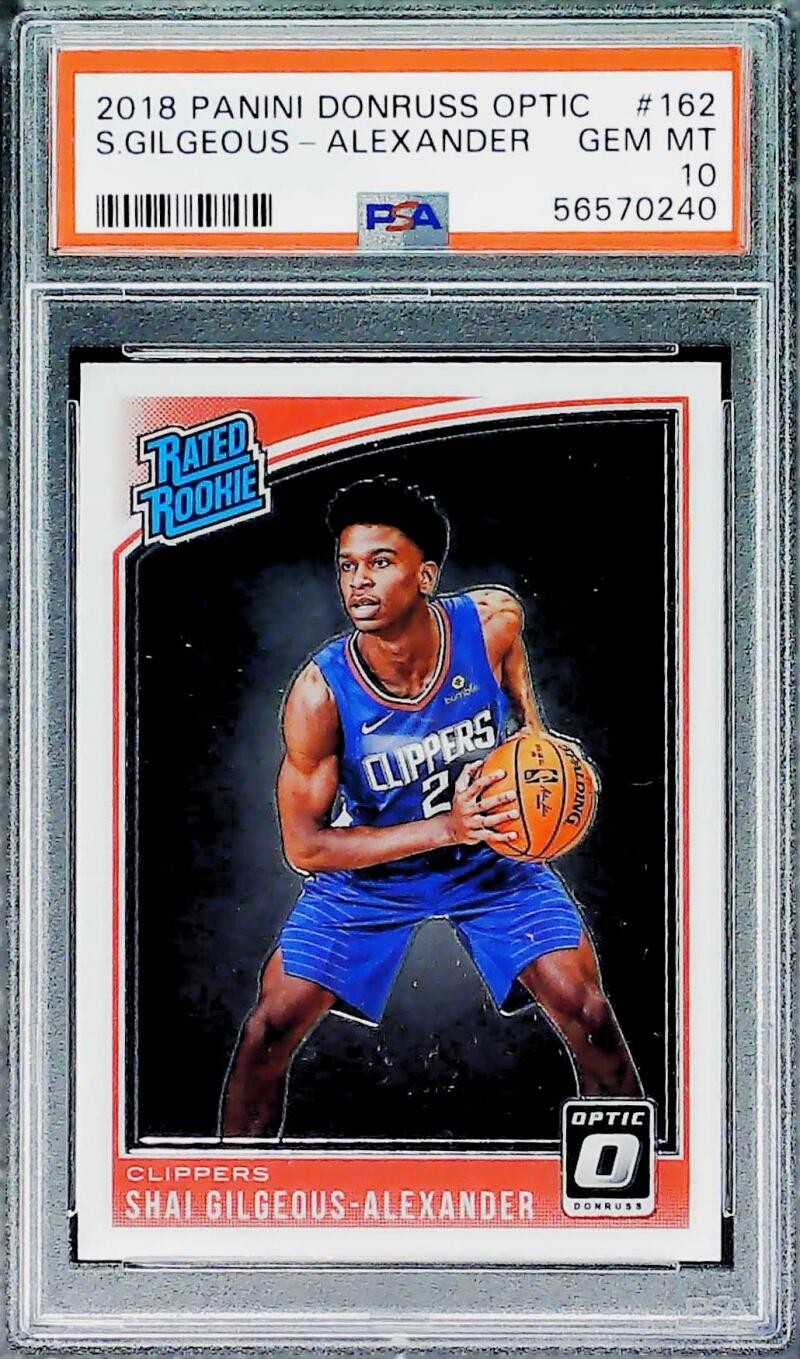 2018-19 Donruss OPTIC Shai Gilgeous-Alexander Clippers #162 PSA 10 Gem Mint Trad