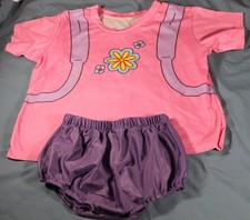 Vintage 2007 Nickelodeon Dora the Explorer Toddler 2 Piece Outfit Size 3-5
