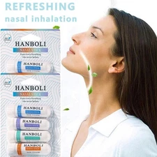 8Pack Nasal Stick HANBOLI Enhance Breath Boost Focus Breathe Vapor Aromatherapy 