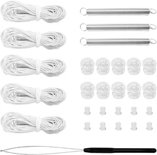 RV Blinds Repair Kit, Pleated Shade Restringing Cord Threading Tool for Day/Nigh