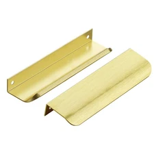 6 Pack 5.9 inch Metal Gold Hardware Handle Cabinet Pulls for Drawers Kitchen