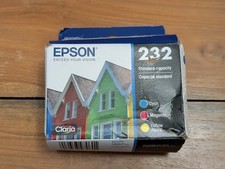 Epson Claria Ink Color Cartridges 232 Cyan Magenta Yellow New Expires 03/2028