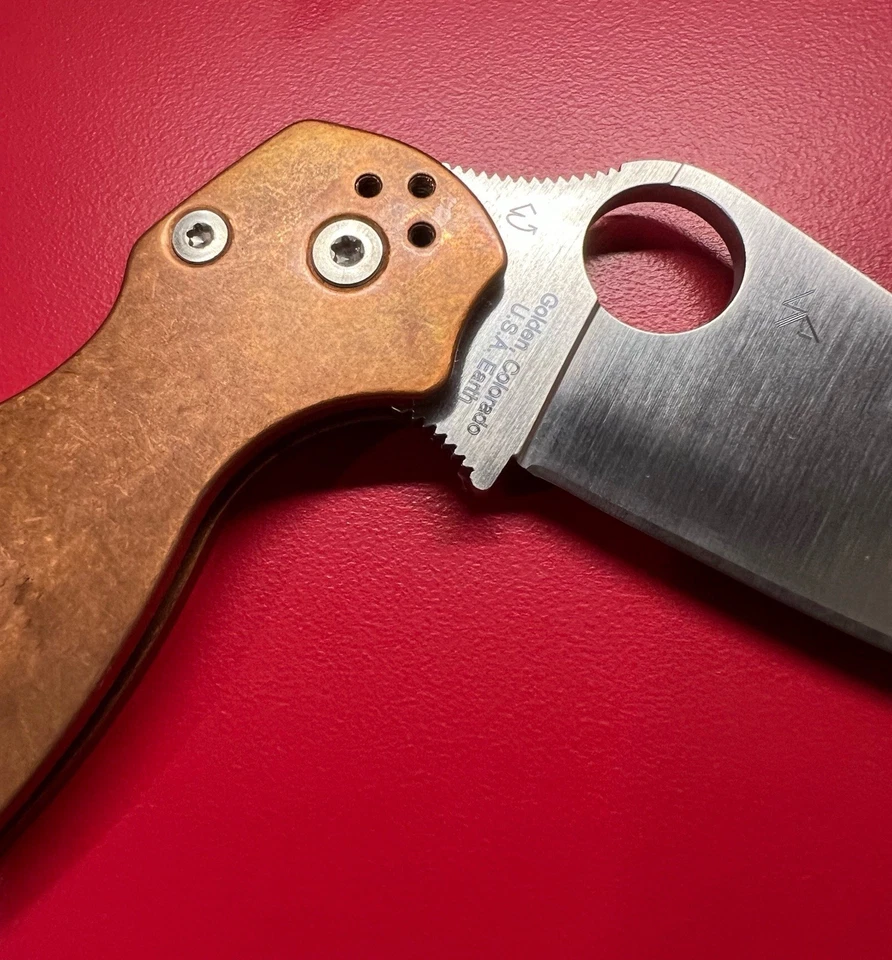 Spyderco Paramilitary 2 Copper Rex 45 C81CUP2 Exclusivo Nunca Transportado NUEVO EN CAJA Foto 2 de 4