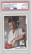 2014 Topps Update #US-26b Mookie Betts : In dugout PSA 10