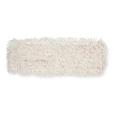 3M 59017 18 In L Flat Mop Pad, 6 Oz Dry Wt, Hook-And-Loop Connection,
