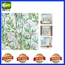 Elegant Window Privacy Film - Static Cling Decorative Stained Glass 17.5 x 78.7