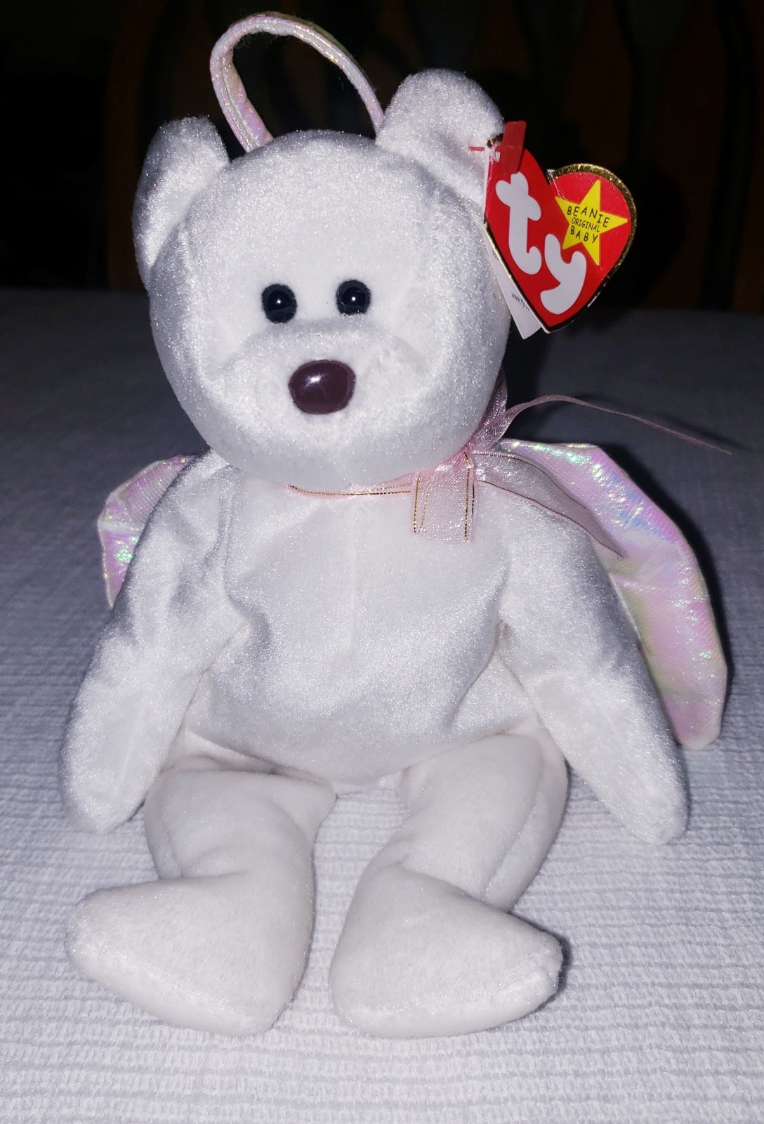 Ty Beanie Babies Halo the Angel Bear Toy