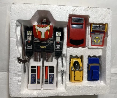 Vintage Power Rangers Turboranger Turbo Robo Bootleg KO Complete! Taiwan