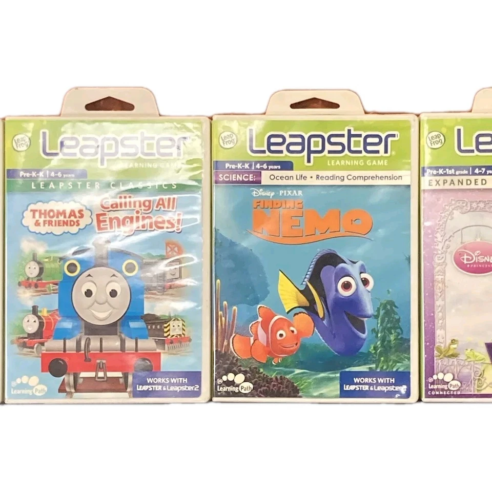 Leapster Learning Game WALL.E Princess and the frog, Finding Nemo, Pet Pals. - Image 2 of 4