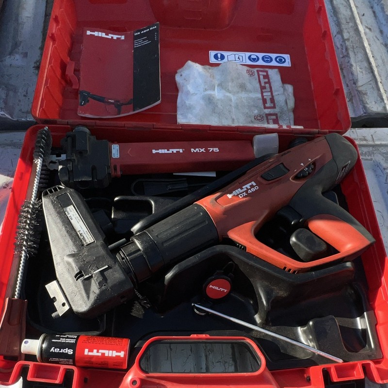 Hilti DX 460 Powder-Actuated Tool w/ MX 75 Magazine & Hilti Case