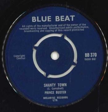 英7” Prince Buster Shanty Town / Seven Duppy BB370 Blue Beat /00050 7 Prince Buster Shanty Town / Seven Duppy Bb370 Blue Beat