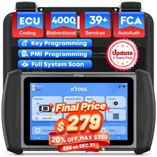 XTOOL IP819 V2.0 Car Bidirectional OBD2 Scanner Diagnostic Tool ECU Key Coding