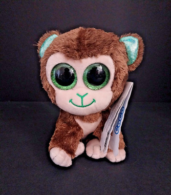 Lil Dreamers 6  Stuffed Animal Plush Super Soft Coco the green eyed Monkey. NEW!