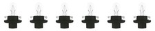 6x OSRAM ORIGINAL BX8.4d 12 V/1,2 W tiefschwarz