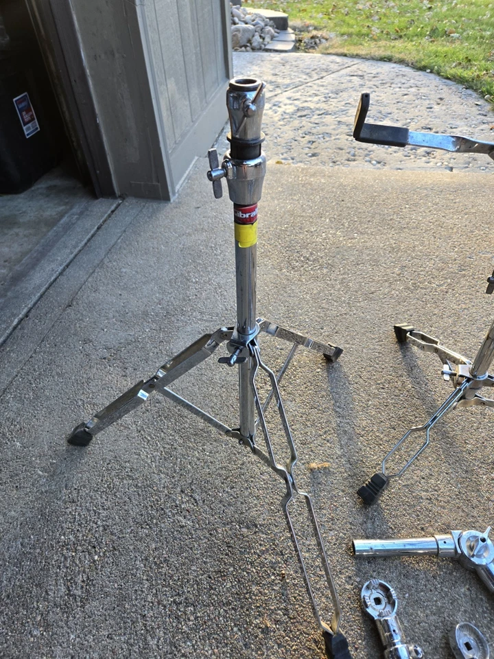 Lote de 3 Ludwig BackBeat? ¿Doble soporte? Caja Tambor Tom Stands Gibraltar Foto 4 de 4