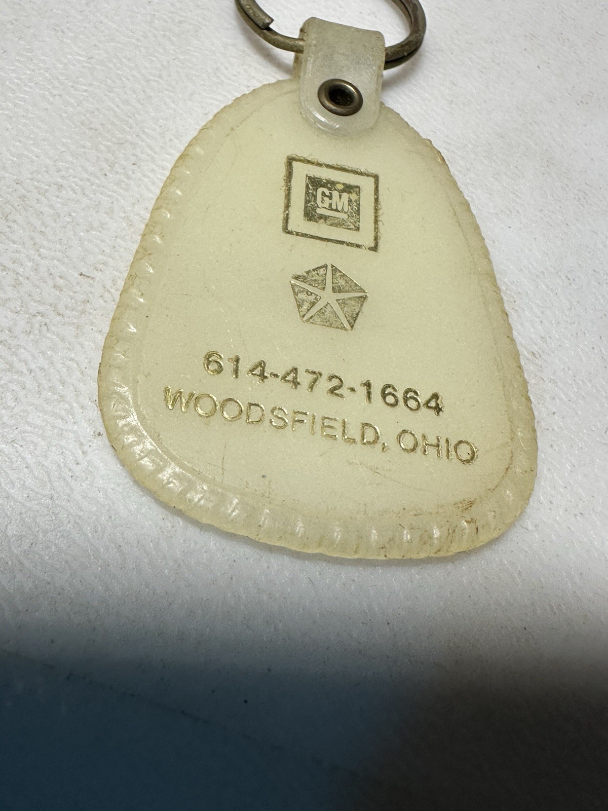 Woodsfield Ohio Loveday Car Dealership Auto Dealer Motor Sales OH Keychain