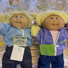 GREAT BUY Vintage And 25Th Anniversary Cpk Girls, Blue Eyes Lemon Blonde Hair