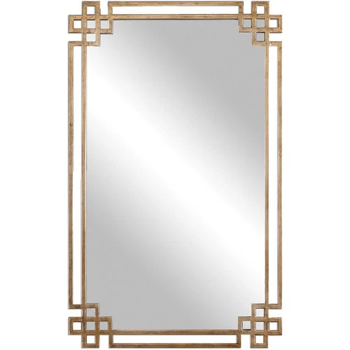 Uttermost 12930 Devoll 37 X 23 inch Antique Gold Wall Mirror - Picture 1 of 3