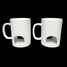 Kovot Set Of 2 Ceramic Fondue Mugs Chocolate Desert