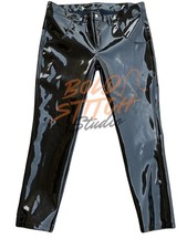 Pantalone in vinile PVC nero lucido unisex gotico fetish lucido