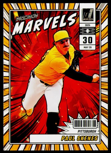 Paul Skenes #1 2025 Panini Donruss Diamond Marvels card