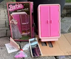 1978 Barbie Dream Furniture Armoire +Vintage Clothes Shoes Accessories Lot w/box