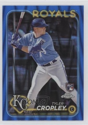 2024 Topps Chrome Blue RayWave Refractor 49/150 Tyler Cropley #148 Rookie RC 0x1