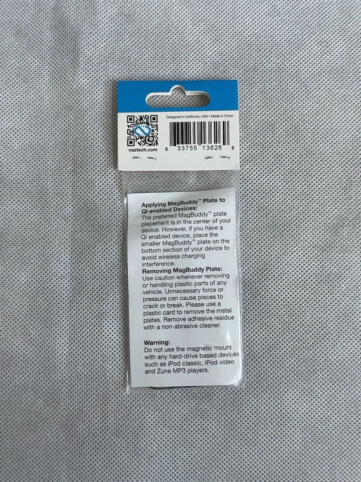 Naztech MagBuddy Ultra-Thin Plates 2 Pack Spare Replacement Phone Mount NIB - Image 3 of 3