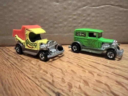 VTG Hot Wheels “A” Truck'N Early Times Delivery Great Condition Lot of 2