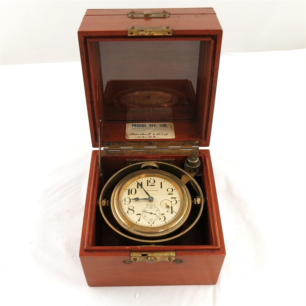WWI 1917 Waltham 37s 15J Mod 1910 US Army 8 Day Ship's Clock | eBay