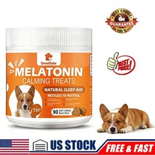 90 Chewable tablets Melatonin Calming for Dogs Sleeping, Anxiety, Stress Issues