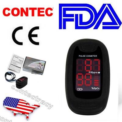 US ship LED Fingertip oxymeter spo2,PR monitor Blood Oxygen Pulse Oximeter,black