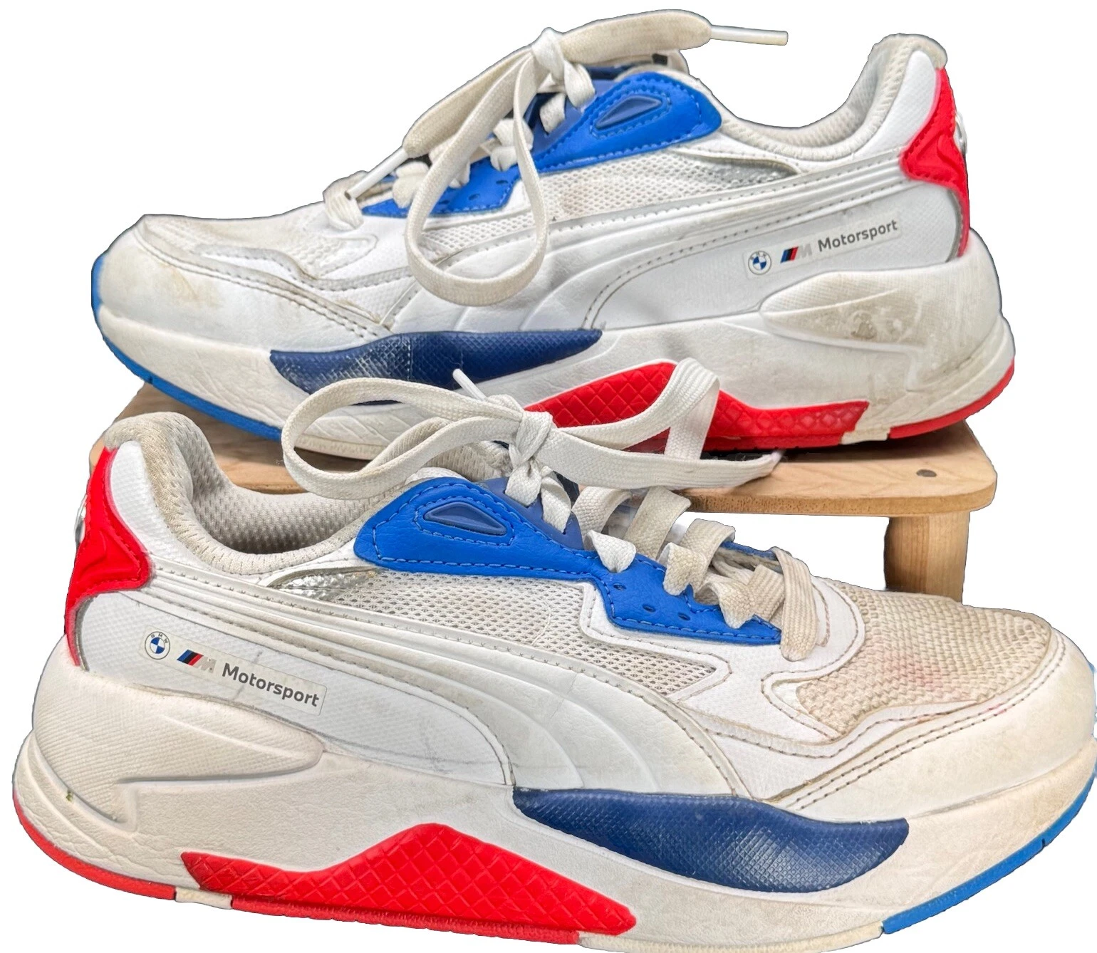 Sneakers Puma BMW Mms XRay Speed stringate giovani taglia 4C 30717406 rosso bianco blu